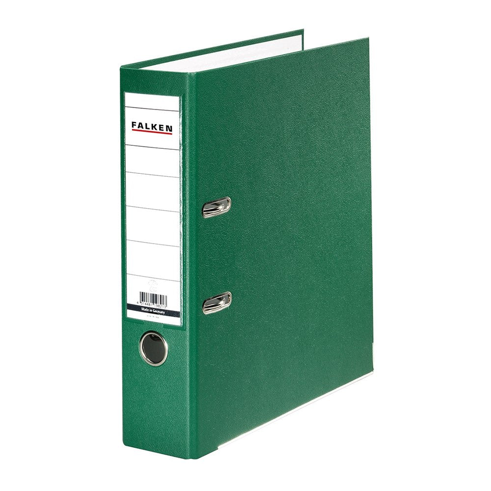 Biblioraft Falken plastifiat, 80 mm, verde Biblioraft Falken plastifiat, 80 mm, verde